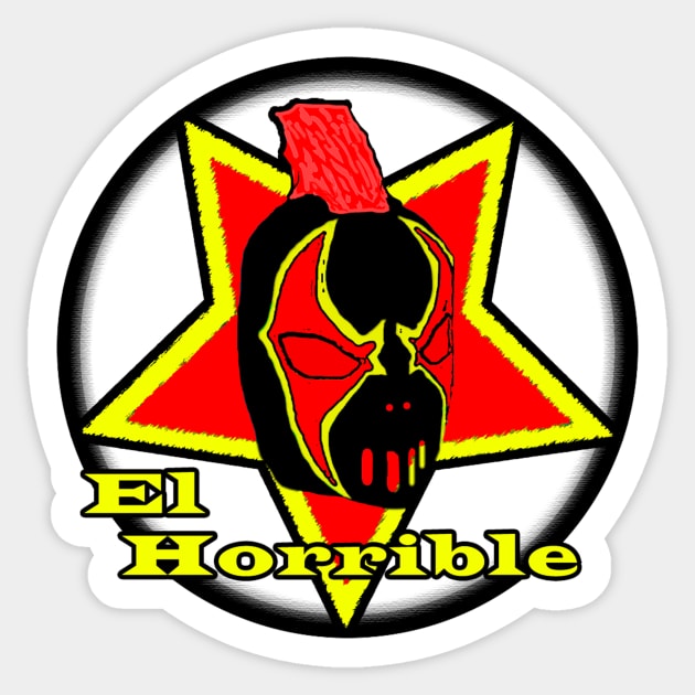 EL HORRIBLE RED Sticker by BeDabbler